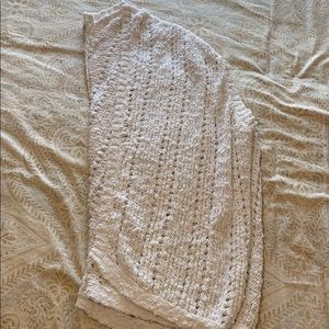 White Shawl Sweater